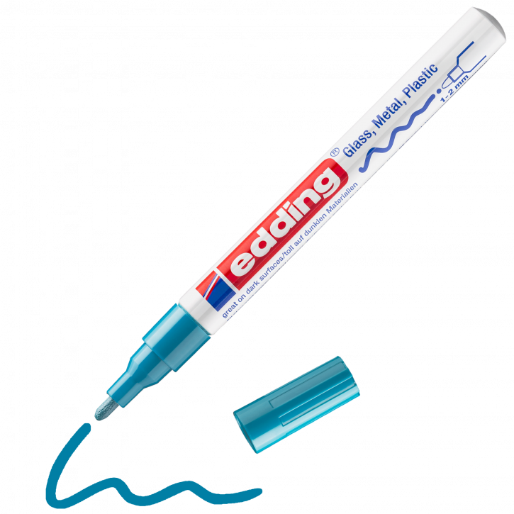 edding 751 Glanzlackmarker hellblau, 1-2mm