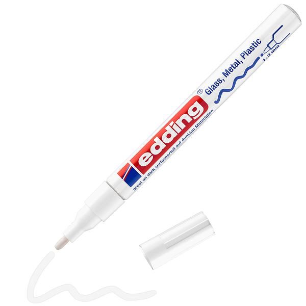 edding 751 Glanzlackmarker weiß, 1-2mm