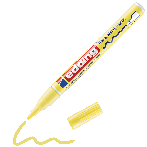 edding 751 Glanzlackmarker pastellgelb, 1-2mm