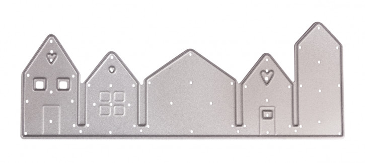 Stanzschablonen Häuserreihe 12,1x4,5cm 1teilig