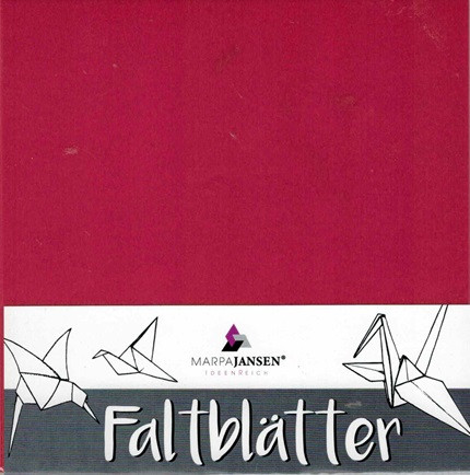 Faltbl. Transparentp. rot zum Sterne falten, 115g/m², 15x15cm, 32Stück