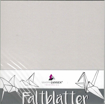 Faltbl. Transparentp. silber, zweiseitig bedruckt, 100g/m², 15x15cm, 32Stück