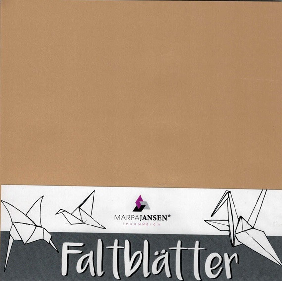 Faltbl. Transparentp. gold, zweis:L bedruckt, 100g/m², 20x20cm, 32Stück