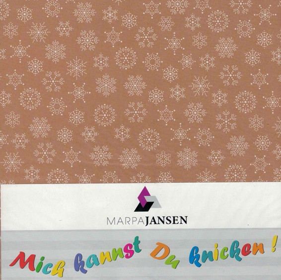 Faltpapiere a. Motivpap. creme Schneeflocke, 80g/m², 20x20cm, 60Stück