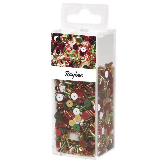 Pailletten-,Glasperlenmix und Draht 90g Mix u. Draht 50m x 0,3mm