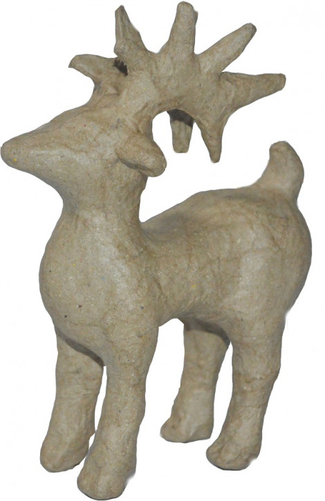 Pappmachee Figur "Rentier" 13 x 8 cm