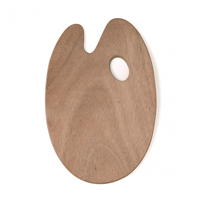 Holzpalette 5 mm, oval 25 x 35 cm