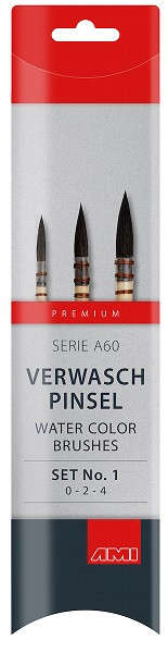 Verwaschpinsel Serie A60 Set