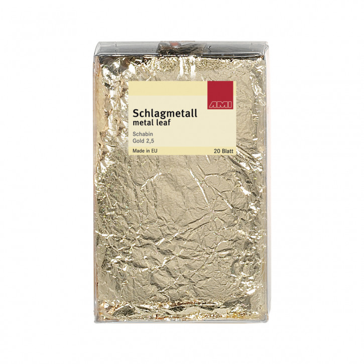 Schlagmetall Shabin, Gold 2,5, 20 Blatt
