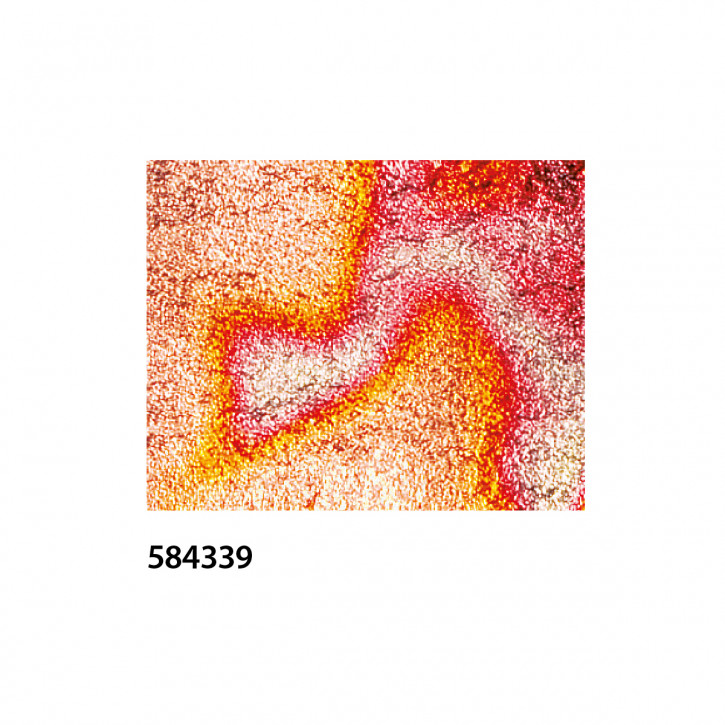 Schlagmetall Shabin, Geflammt Rot, 10 Blatt