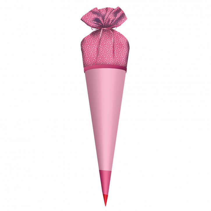 Stoffbezug mit Satinschleife rosa 70 cm