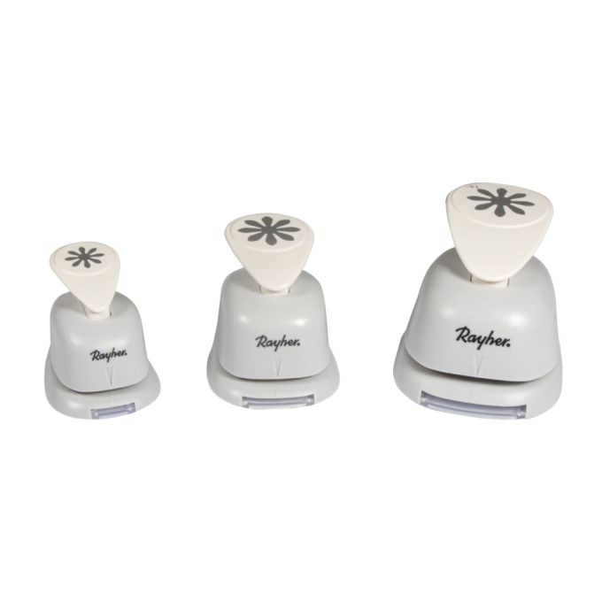 Motivstanzer Set: Blumen 1,6cm+2,54cm+3,81cm, SB-Blister 3Stück