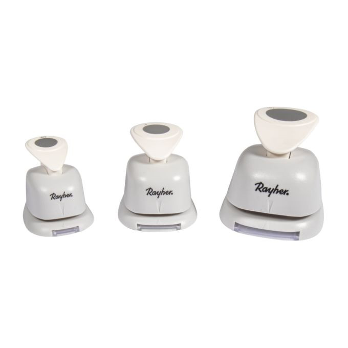 Motivstanzer Set Kreise 1,6cm+2,54cm+3,81cm ø, SB-Blister 3Stück