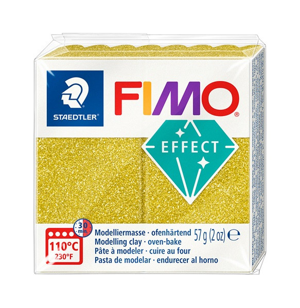 Fimo Effect Modelliermasse 8010-glitter gold