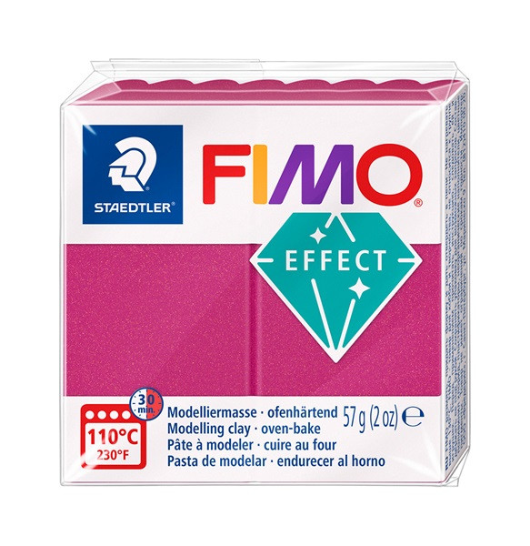 Fimo Effect Modelliermasse 8010 metallic bordeaux