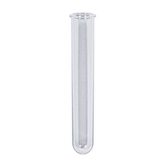 Acryl Reagenzglas, 20mm ø 12cm lang, mit Rand, SB-Btl. 5Stück