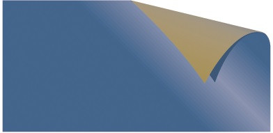 Alu-Doppelfolie blau / gold 50 X 78 cm