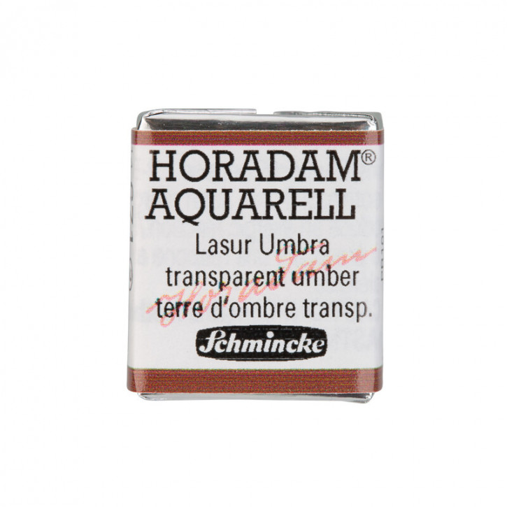 SCHMINCKE HORADAM® Feinste Künstler-Aquarellfarben, Lasur umbra 671, 1/2 Näpfchen