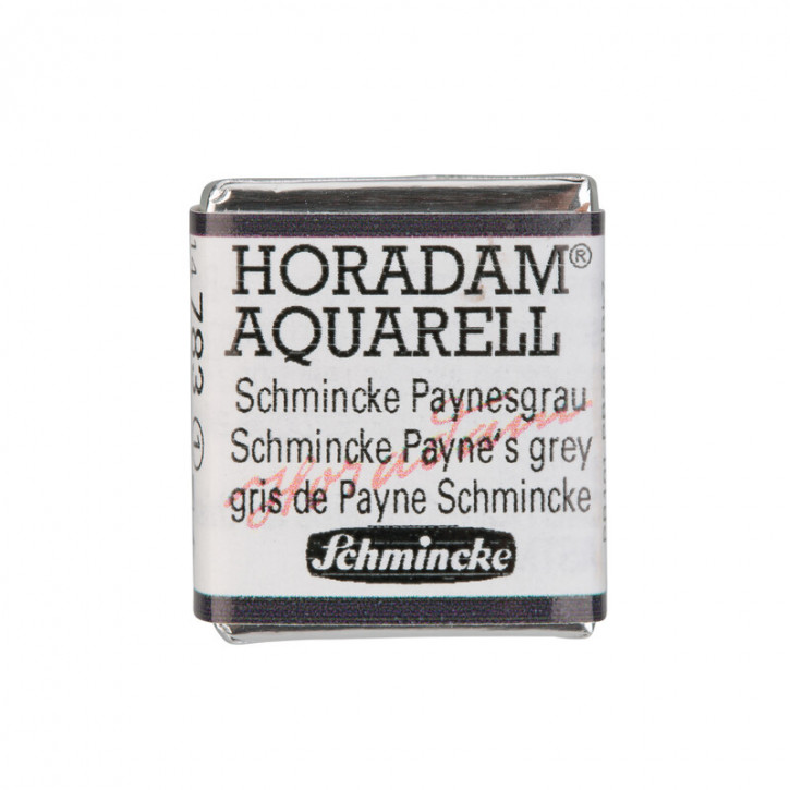 SCHMINCKE HORADAM® Feinste Künstler-Aquarellfarben, Schmincke Paynesgrau 783, 1/2 Näpfchen