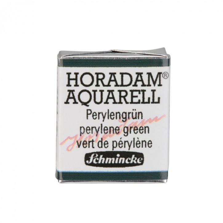 SCHMINCKE HORADAM® Feinste Künstler-Aquarellfarben, Perylengrün 784, 1/2 Näpfchen