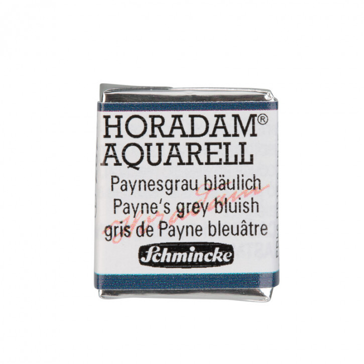 SCHMINCKE HORADAM® Feinste Künstler-Aquarellfarben, Paynesgrau bläulich 787, 1/2 Näpfchen