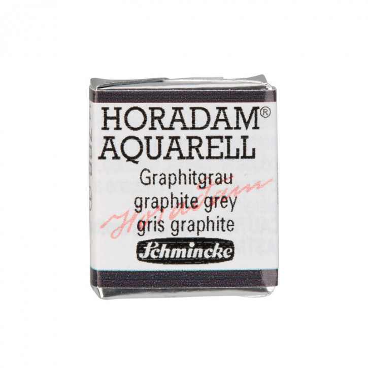 SCHMINCKE HORADAM® Feinste Künstler-Aquarellfarben, Graphitgrau 788, 1/2 Näpfchen