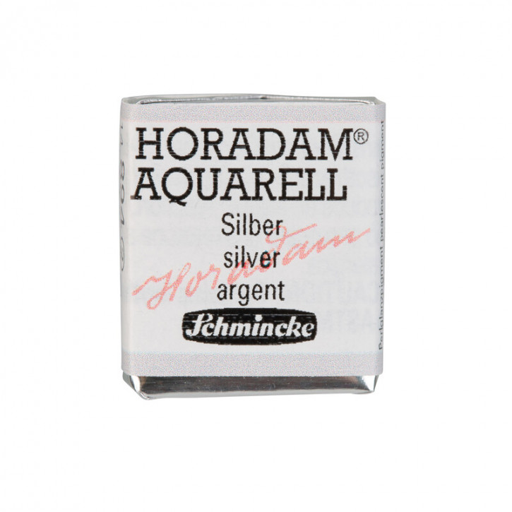 SCHMINCKE HORADAM® Feinste Künstler-Aquarellfarben, Silber 894, 1/2 Näpfchen