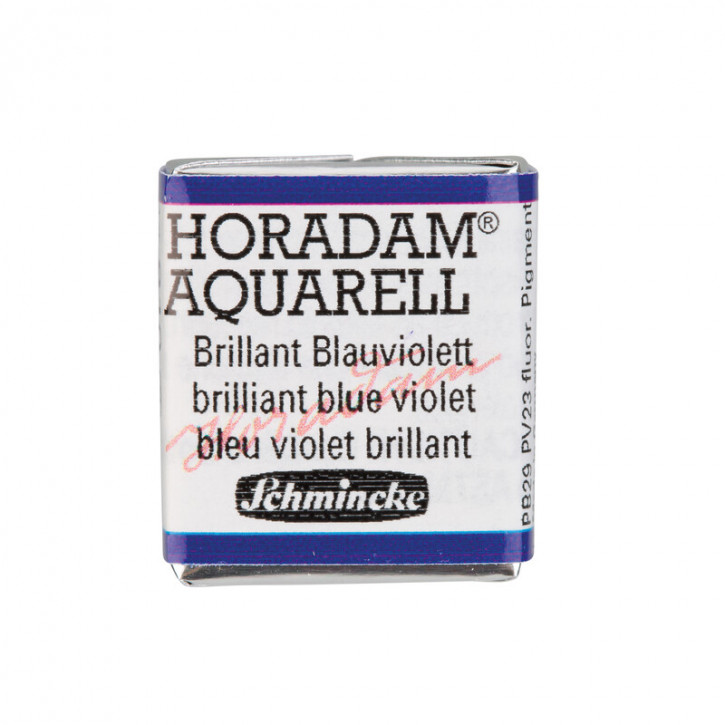 SCHMINCKE HORADAM® Feinste Künstler-Aquarellfarben, Brillant Blauviolett 910, 1/2 Näpfchen