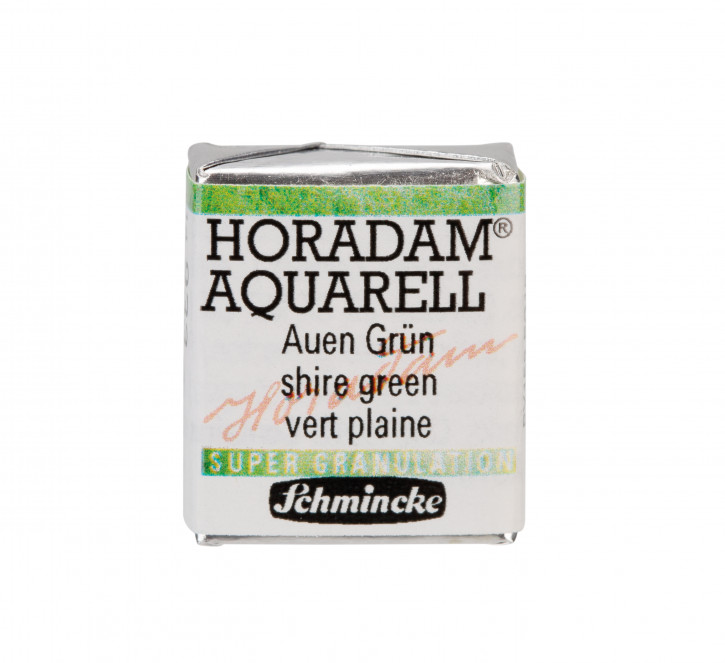 SCHMINCKE HORADAM® Granulierend, Feinste Künstler-Aquarellfarben, Auen Grün 933, 1/2 Näpfchen