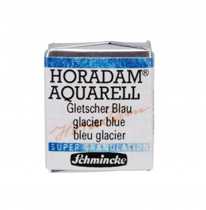 SCHMINCKE HORADAM® Granulierend, Feinste Künstler-Aquarellfarben, Gletscher Blau 961, 1/2 Näpfchen