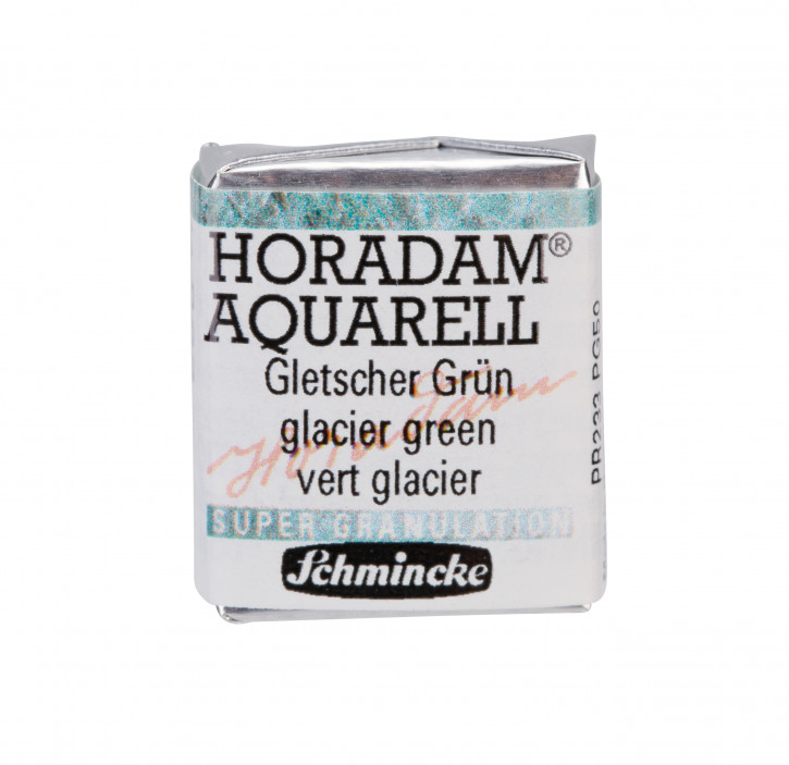 SCHMINCKE HORADAM® Granulierend, Feinste Künstler-Aquarellfarben, Gletscher Grün 963, 1/2 Näpfchen