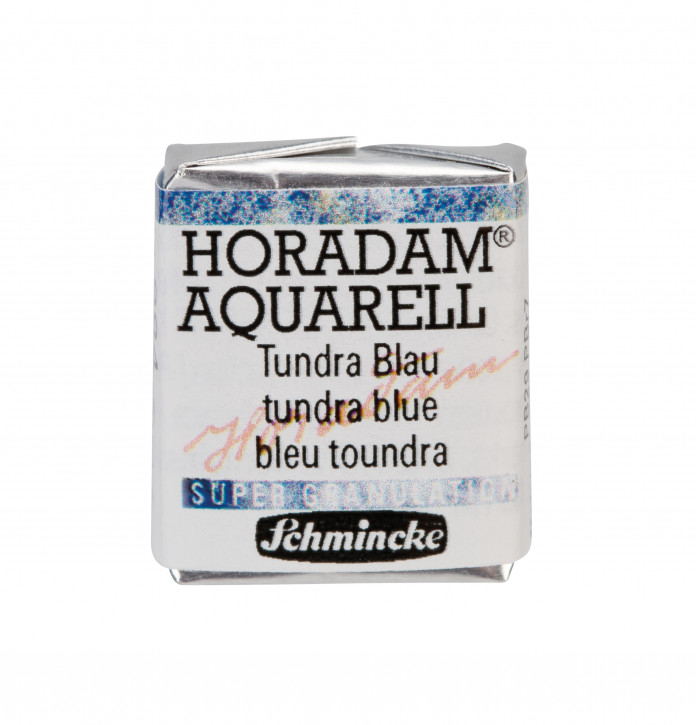 SCHMINCKE HORADAM® Granulierend, Feinste Künstler-Aquarellfarben, Tundra Blau 984, 1/2 Näpfchen
