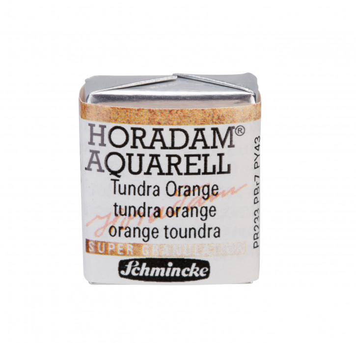 SCHMINCKE HORADAM® Granulierend, Feinste Künstler-Aquarellfarben, Tundra Orange 981, 1/2 Näpfchen