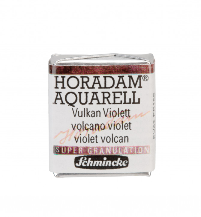SCHMINCKE HORADAM® Granulierend, Feinste Künstler-Aquarellfarben, Vulkan Violett 914, 1/2 Näpfchen