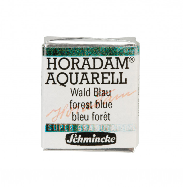 SCHMINCKE HORADAM® Granulierend, Feinste Künstler-Aquarellfarben, Wald Blau 943, 1/2 Näpfchen