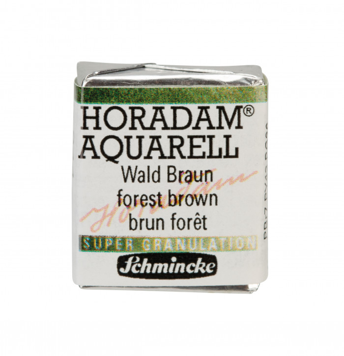 SCHMINCKE HORADAM® Granulierend, Feinste Künstler-Aquarellfarben, Wald Braun 944, 1/2 Näpfchen