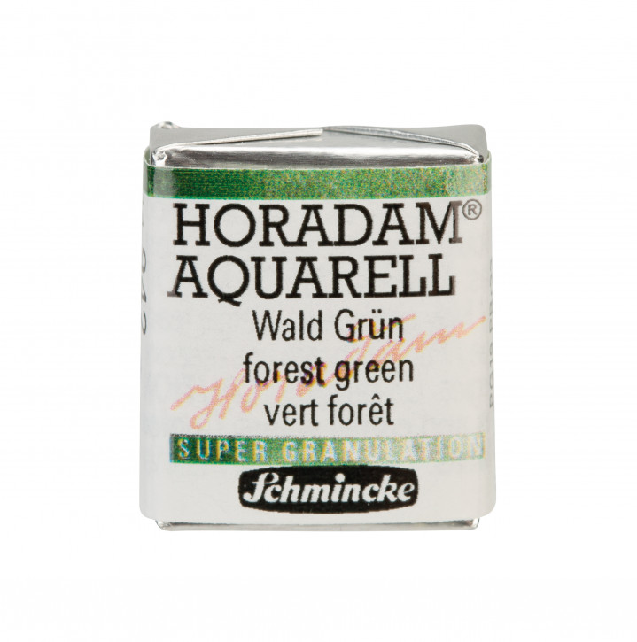 SCHMINCKE HORADAM® Granulierend, Feinste Künstler-Aquarellfarben, Wald Grün 942, 1/2 Näpfchen