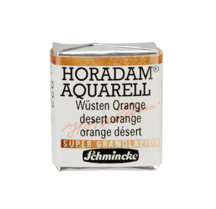 SCHMINCKE HORADAM® Granulierend, Feinste Künstler-Aquarellfarben, Wüste Orange 922, 1/2 Näpfchen