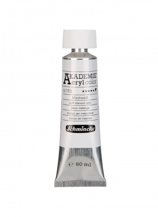 AKADEMIE Acryl Color 60ml Tube, Mischweiß