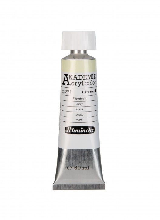 AKADEMIE Acryl Color 60ml Tube, Elfenbein