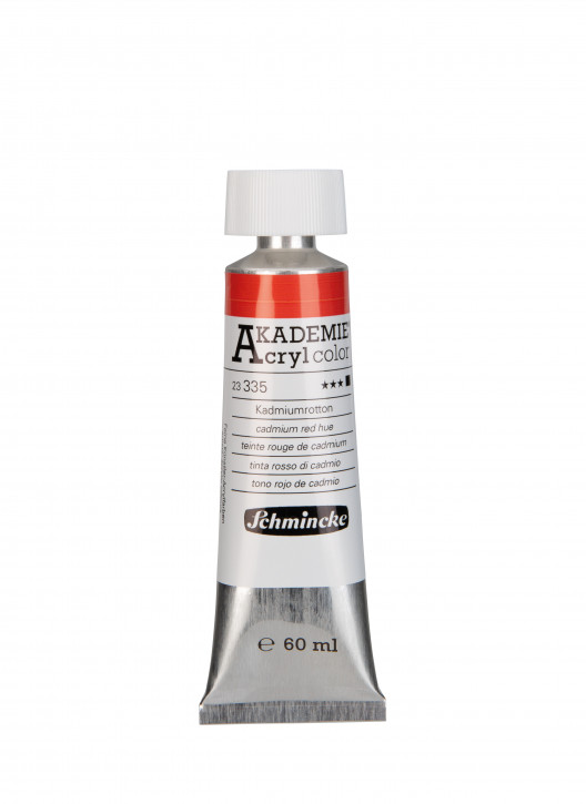 AKADEMIE Acryl Color 60ml Tube, Kadmiumrotton