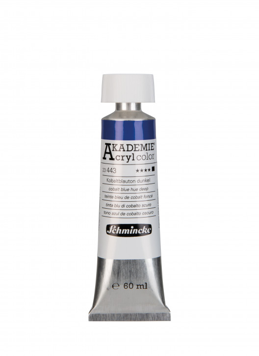 AKADEMIE Acryl Color 60ml Tube, Kobaltblau dunkel