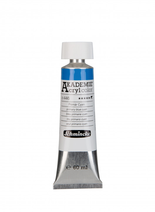 AKADEMIE Acryl Color 60ml Tube, Primär Cyan