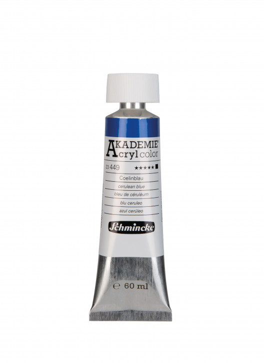 AKADEMIE Acryl Color 60ml Tube, Coelinblau