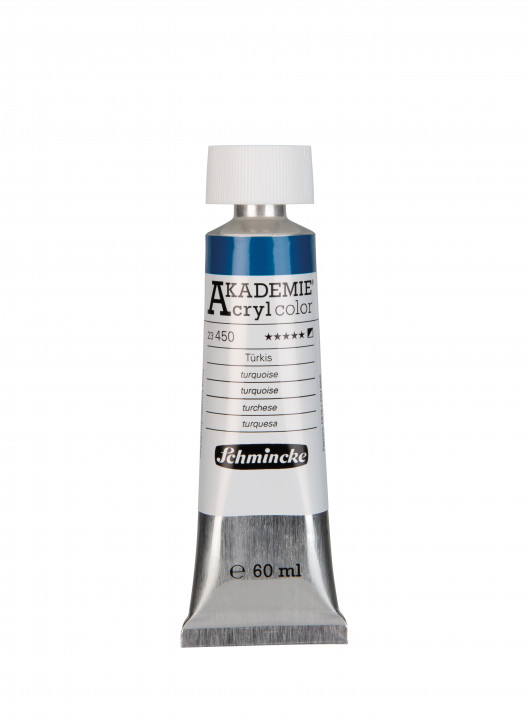 AKADEMIE Acryl Color 60ml Tube, Türkis
