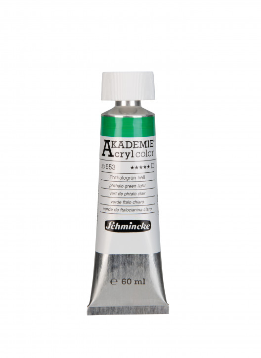 AKADEMIE Acryl Color 60ml Tube, Phthalogrün hell