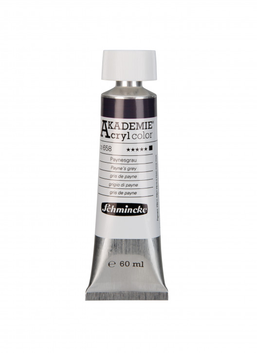 AKADEMIE Acryl Color 60ml Tube, Paynesgrau