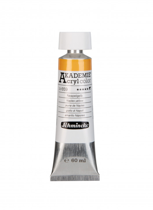 AKADEMIE Acryl Color 60ml Tube, Neapelgelb