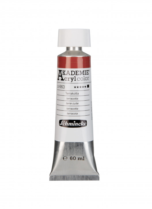 AKADEMIE Acryl Color 60ml Tube, Terracotta