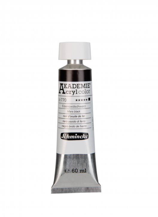 AKADEMIE Acryl Color 60ml Tube, Eisenoxydschwarz
